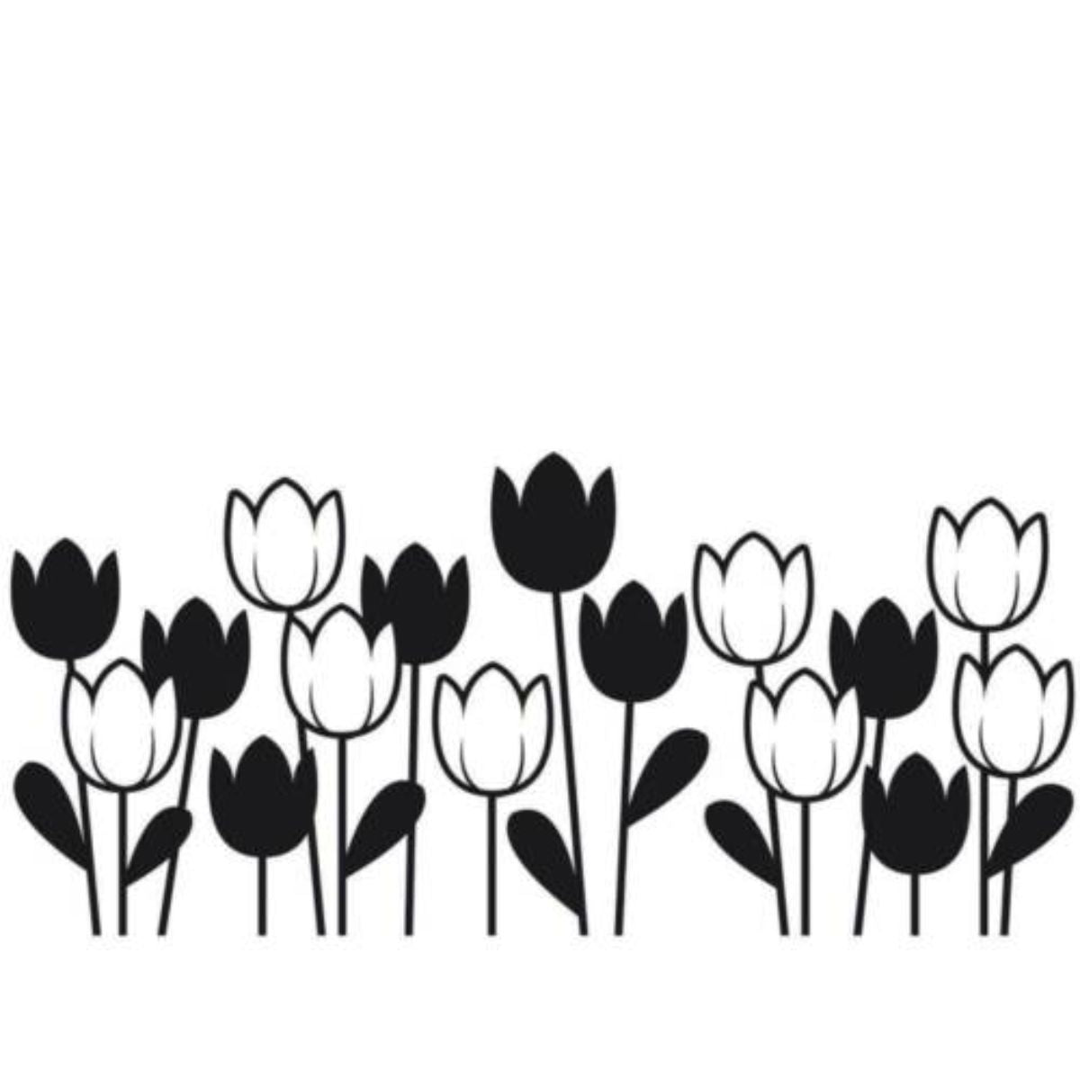 Embossing Spring Tulips / Folder de Grabado Tulipanes