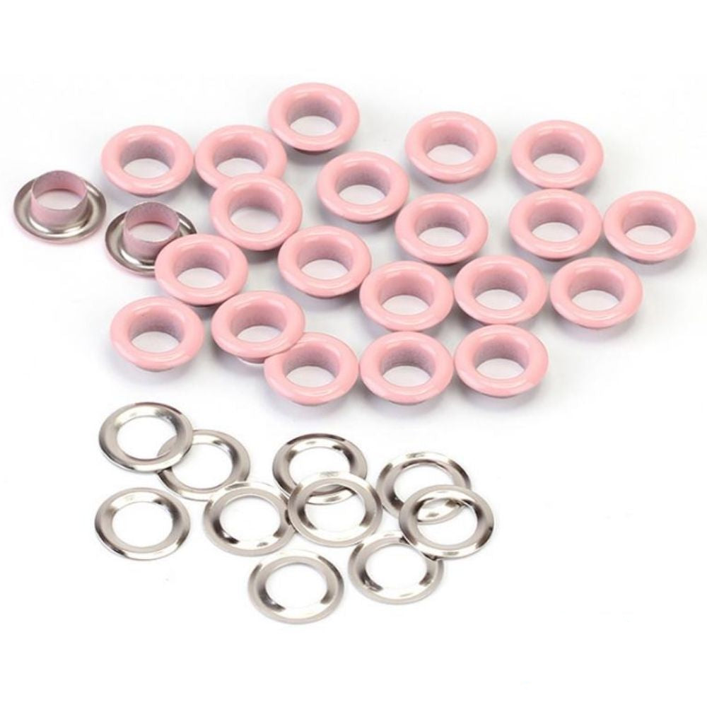 Ojillos Color Rosa y Arandelas Adornos / Embellishments Hobbees