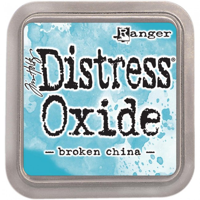 Tim Holtz Distress Oxide Broken China / Cojin de Tinta Efecto Oxidado Azul