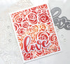 Scribbled Roses Stencil / Esténcil de Rosas