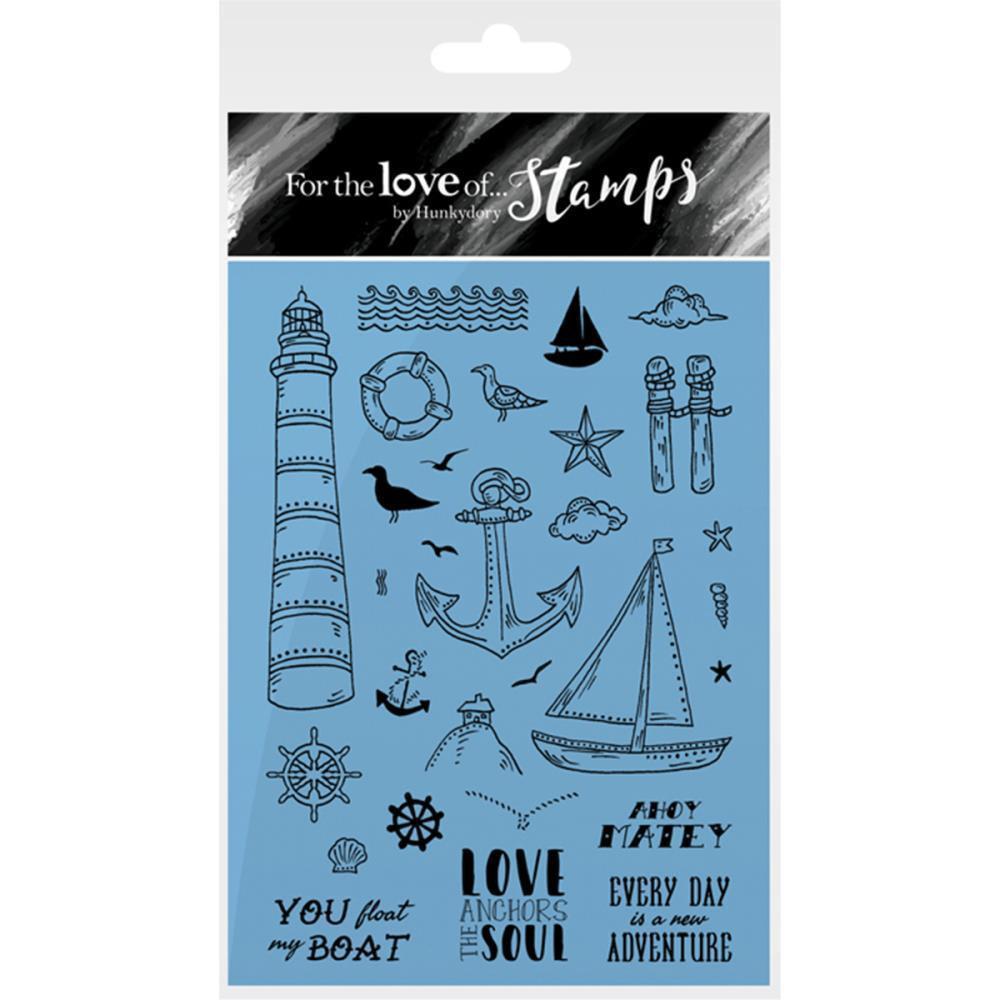 Stamps Ahoy Matey / Sellos de Barco y Faro Descontinuado Hunkydory