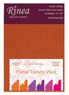 Floral Foiled Papers 4&quot;x6&quot; / 12 Hojas de Papel Tipo Alumino Doble Cara Colores Florales