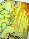 Distress Dabber  Fossilized Amber Acrylic Paint /  Pintura Acrílica Ambar