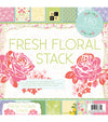 Fresh Floral Paper Stack / Block de 180 Hojas de Papel con Motivos Florales