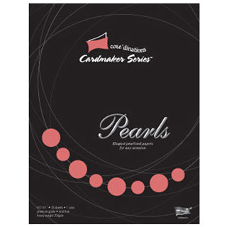 Paper Scarlet Pearl / Block de Cartulina Rojo Escarlata Aperlado Descontinuado Darice
