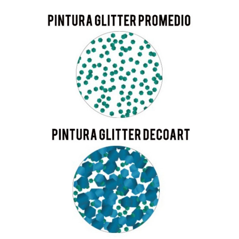 Galaxy Glitter Acrylic Paint Champagne Stardust / Pintura Acrílica con Glitter Acrìlicos DecoArt