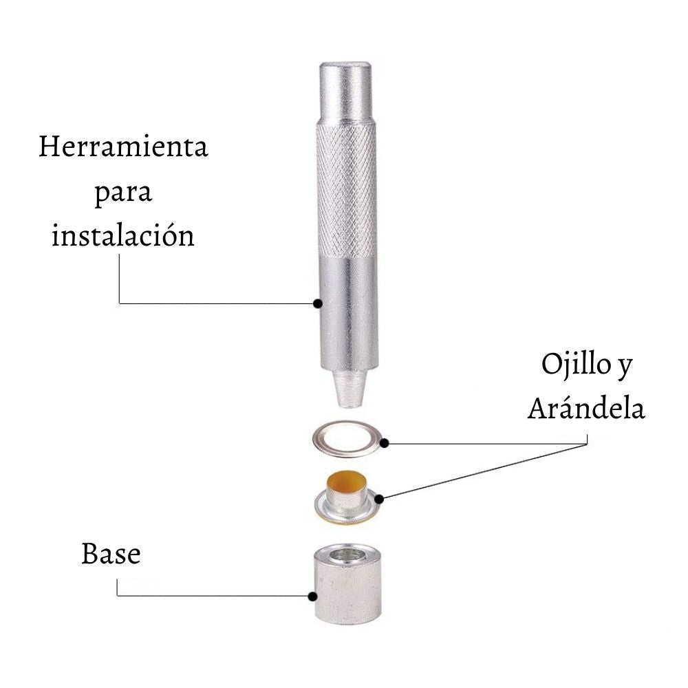 Ojillos Color Rosa y Arandelas Adornos / Embellishments Hobbees