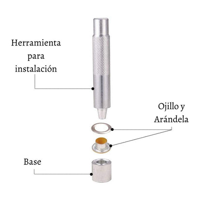 Ojillos Color Rosa y Arandelas Adornos / Embellishments Hobbees