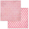 Double-Sided Cardstock Dot Damask Pink / Hoja de Cartulina Doble Cara
