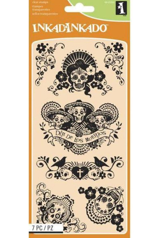 Sellos de Polímero Dia de los Muertos 60-31293 Descontinuado Inkadinkado