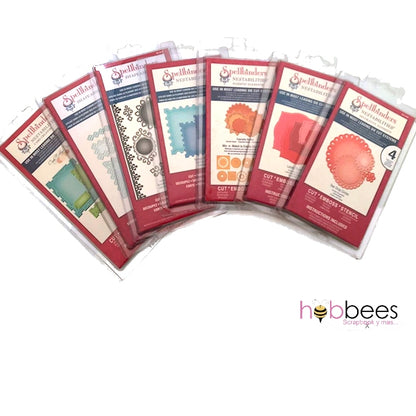 Kit2 Promocional de 7 Paquetes de Suajes Spellbinders a Precio Especial Descontinuado Spellbinders