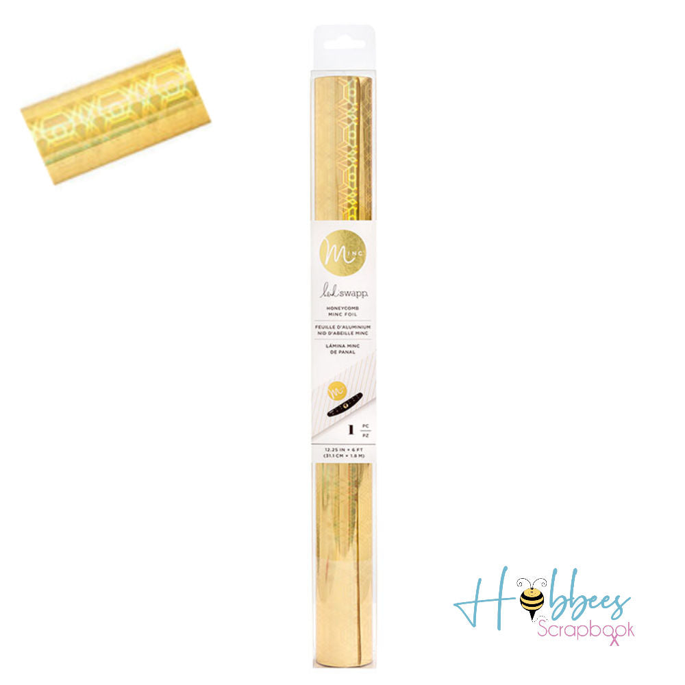 Minc Honeycomb Reactive Foil / Rollo de Papel Metalizado Panal Foil Heidi Swapp