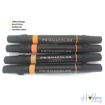 Premier Marker Set / 4 Marcadores de Alcohol Naranjas  Prismacolor