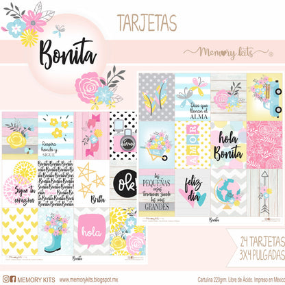 Kit de Papel Cartulina Bonita Descontinuado Memory Kits