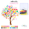 Watercolor Confetti Introduction Set / Set Introductorio de Acuarelas