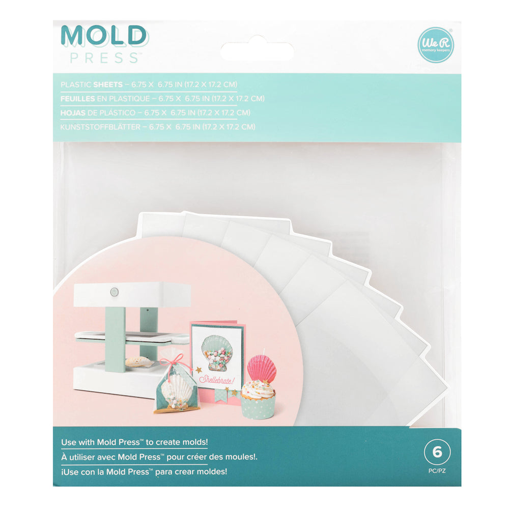 Mold Press Plastic Sheets / 6 Láminas de Plástico para hacer Moldes