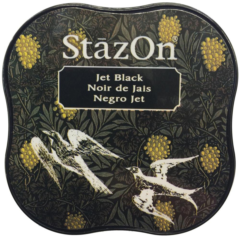 StazOn Midi Jet Black / Tinta Solvente Negro Azabache