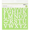 Uppercase Alphabet Stencils / Esténcil De Alfabeto