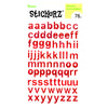 Glitter Alphabet Stickers /  Estampas de Alfabeto