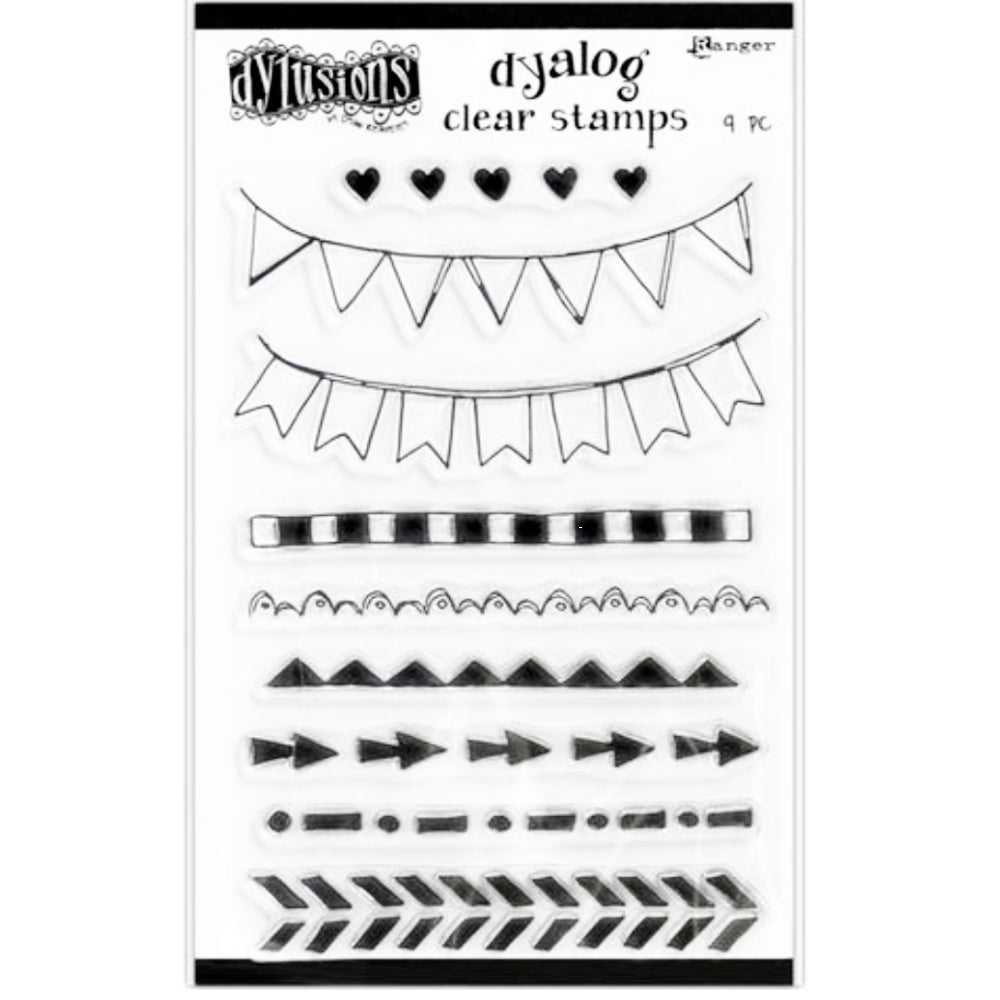 On The Edge Clear Stamps / 9 Sellos de Bordes Descontinuado Ranger