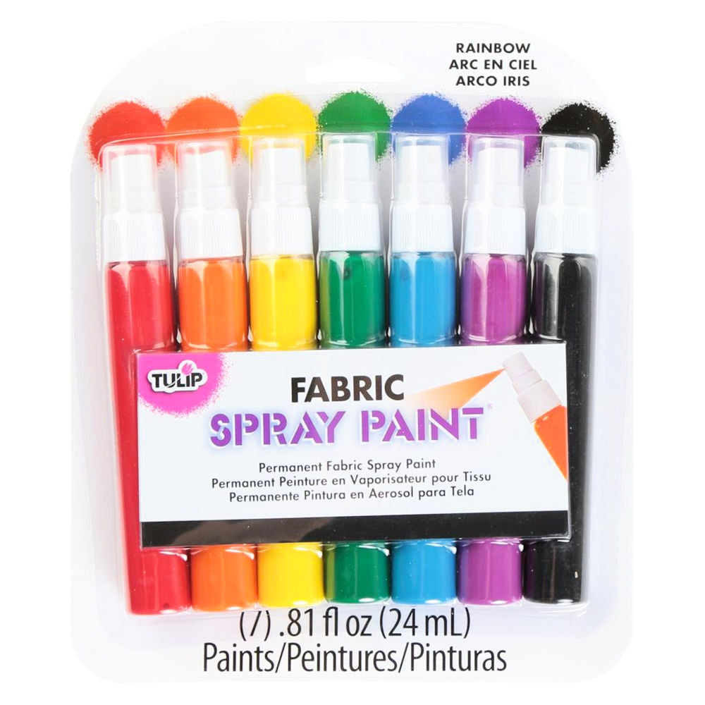 Fabric Spray Paint Rainbow / Pintura para Tela en Spray