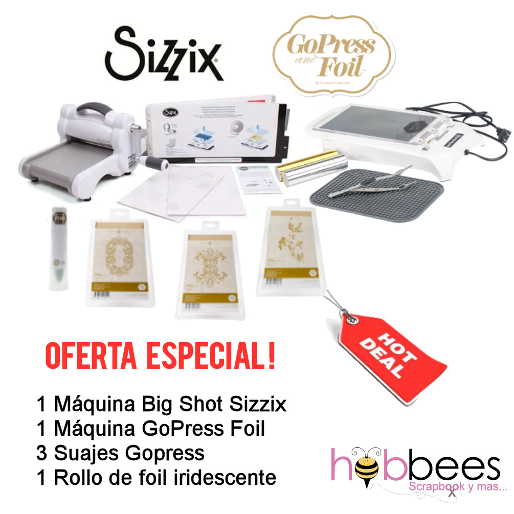 Big Shot &amp; GoPress Foil Machines / Paquete Promocional Descontinuado Sizzix