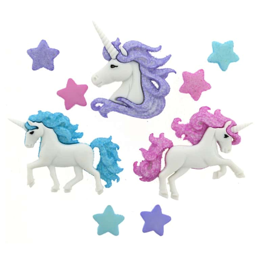 Magical Unicorns Embellishments / Adornos de Unicornios