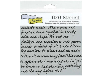 Art is Stencil / Plantilla de Texto Descontinuado TCW