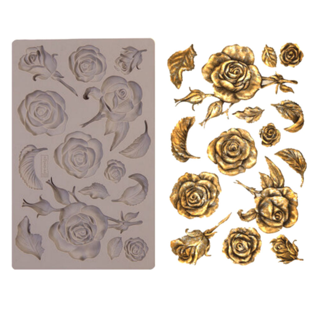 Re-Design Mould Fragrant Roses / Molde de Silicón Rosas