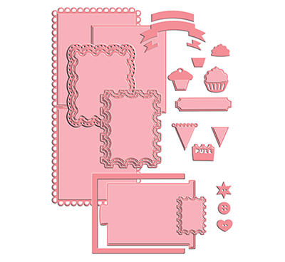 Jubilee Magical Slider Dies  / Suajes de Corte de Kit Magico Descontinuado LDRS Creative