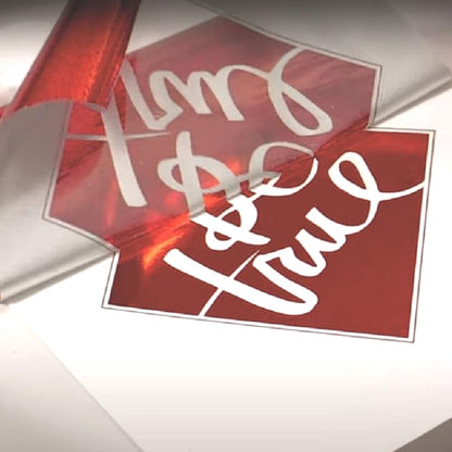 Rollo de Papel Metalizado Rojo  Foil Multicolor