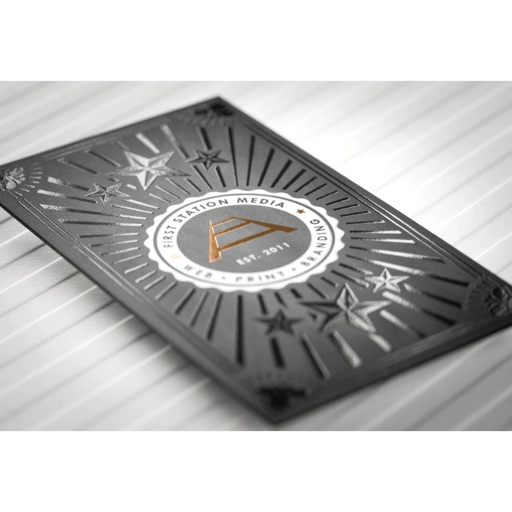 Rollo de Papel Metalizado Negro DESCONTINUADO Foil Multicolor