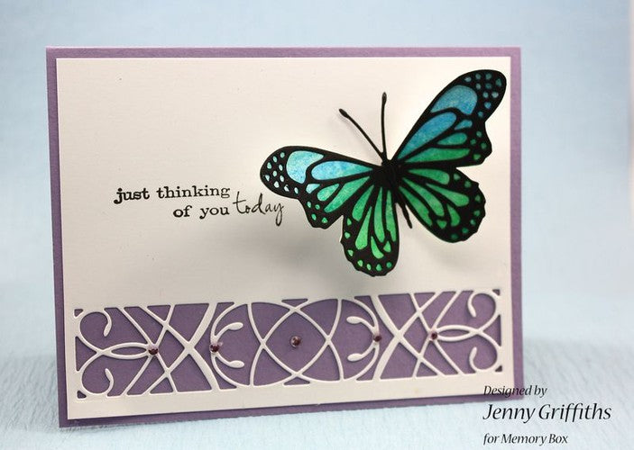 Lunette Butterfly Die / Suaje de Corte Mariposa Luneta Descontinuado Memory Box