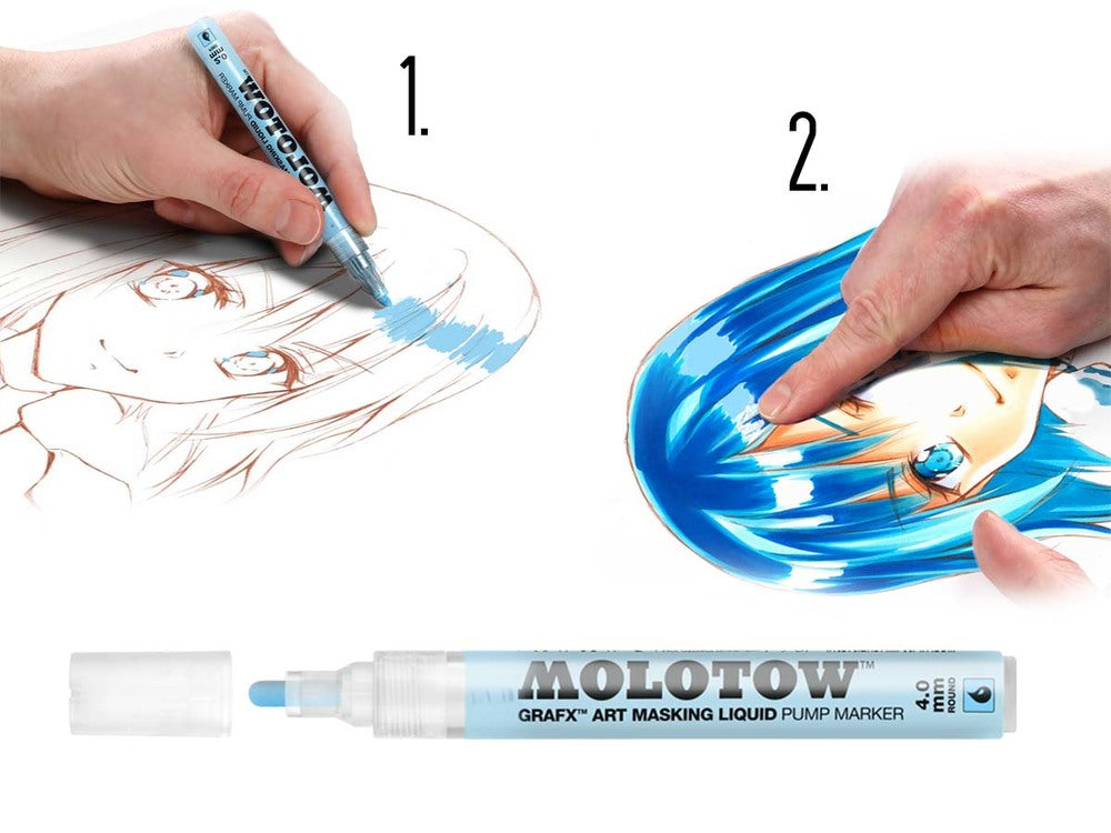 How to use masking fluid - Molotow masking fluid pen review 