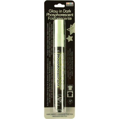 Glow In The Dark Fabric Marker Green / Marcador Brilla en la Obscuridad Verde Descontinuado Marvy Uchida