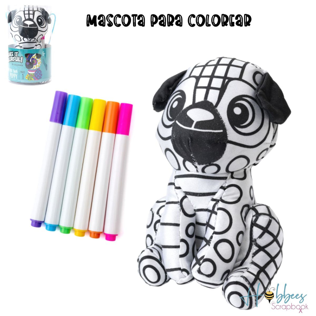 Make it Colorful Puppy / Colorea tu Perrito Colores y Plumones Colorbok