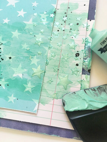 Mint Metallic Texture Paste / Pasta Metálica para Modelar Color Menta Descontinuado Heidi Swapp