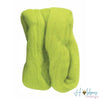 Natural Wool Roving Green / Lana Afieltrable Verde Lima