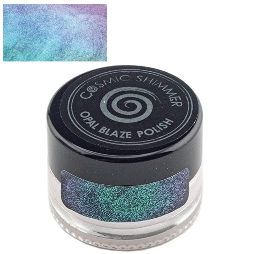 Cosmic Shimmer Opal Blaze Polish Teal Raspberry