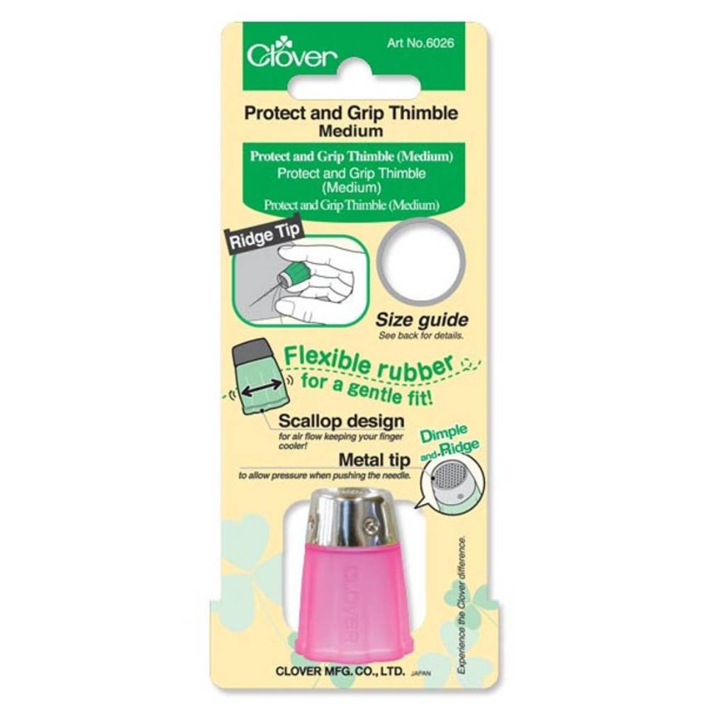 Protect &amp; Grip Thimble Medium / Dedal de Proteccion y Sujeción Costura Clover