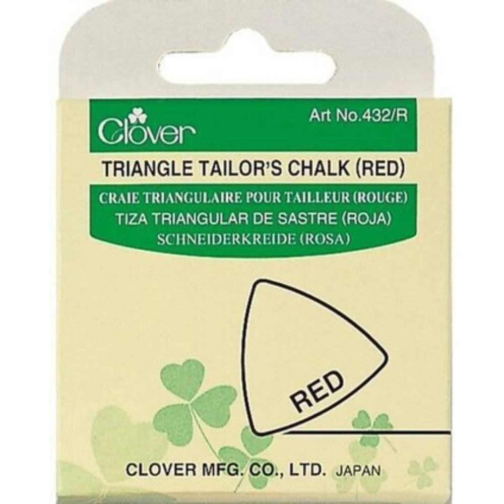 Triangle Tailor's Chalk Red / Tiza Triangular para Tela