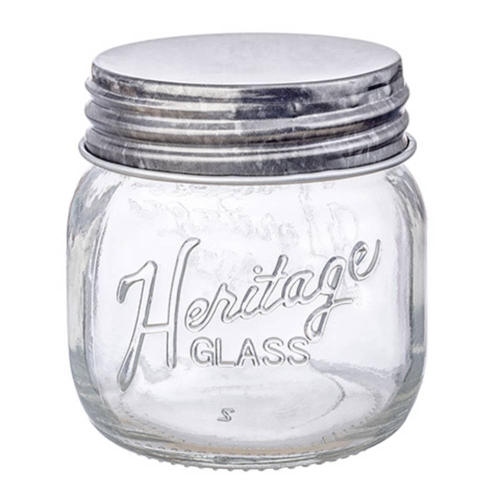 Heritage Clear Glass Mason Jar / Frasco de Vidrio Transparentes