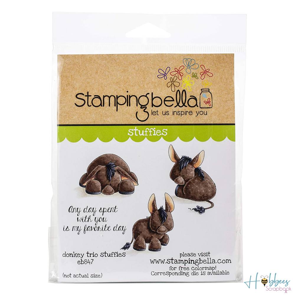 Stuffies Stamps / Sellos de Polímero de Burros Descontinuado Stamping Bella