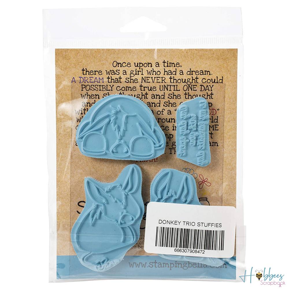 Stuffies Stamps / Sellos de Polímero de Burros Descontinuado Stamping Bella