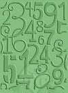 Embossing Folder Number Collage / Folder de Grabado Números