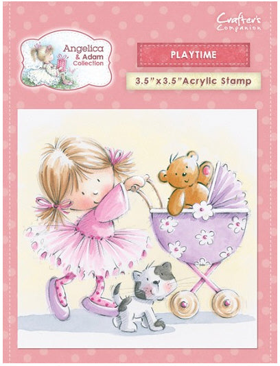 PlayTime Acrylic Stamp / Sello Acrílico Hora de Juego Descontinuado Crafter&