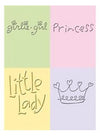 Folder de Grabado / Embossing Folder Princess 4 pieces