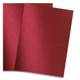 Paper Scarlet Pearl / Block de Cartulina Rojo Escarlata Aperlado Descontinuado Darice