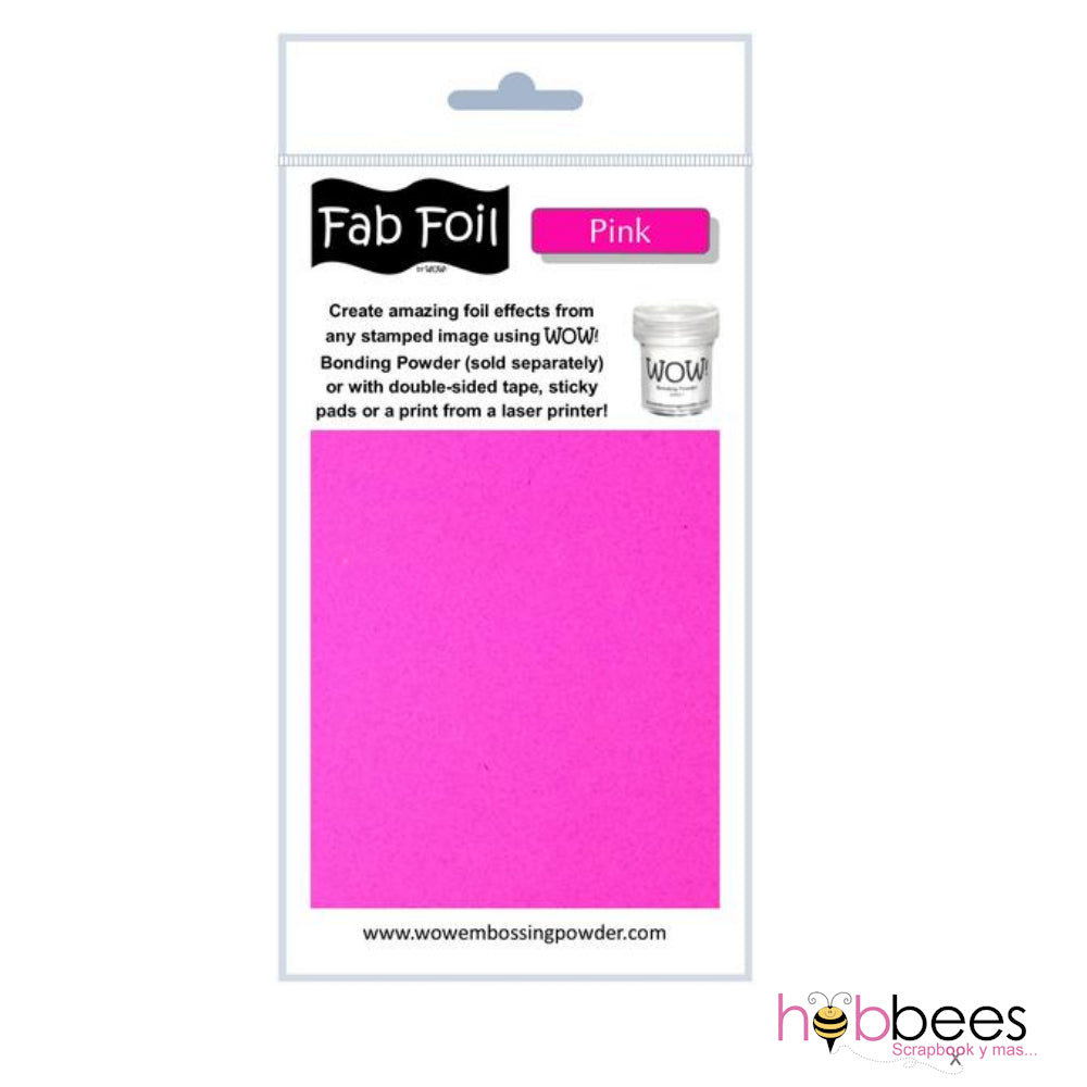 Pink Fab Foil / Papel Metalizado Rosado Foil Wow!
