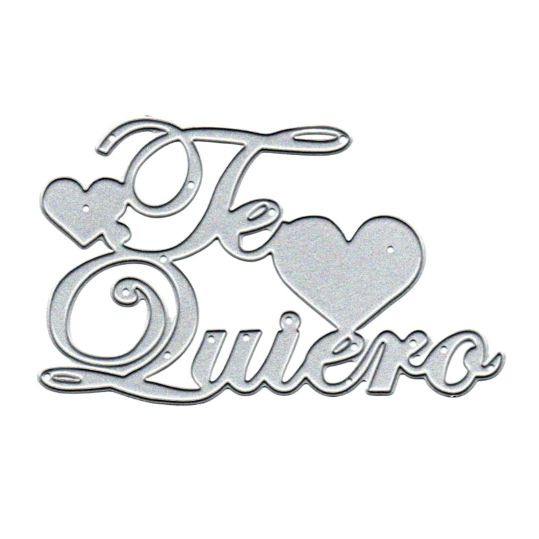 Suaje de Te Quiero con Corazones Dados de Corte / Suajes / Troqueles Hobbees